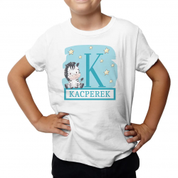 Zebra (chłopiec) - koszulka dziecięca na prezent - produkt personalizowany