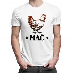 Kura Mać - męska koszulka z nadrukiem