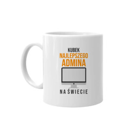 Kubek najlepszego admina na świecie - kubek z nadrukiem