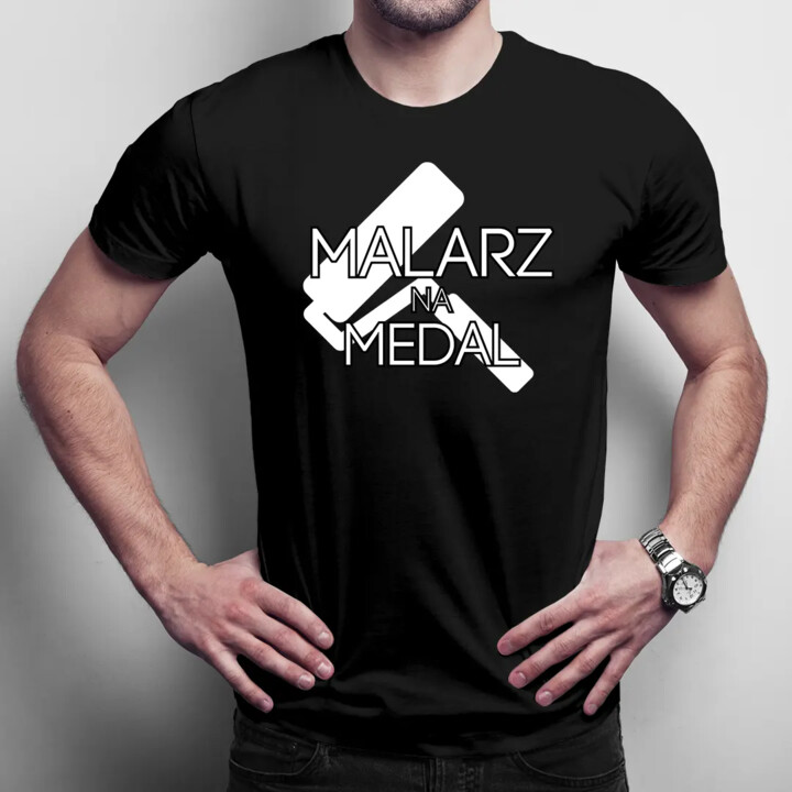 Malarz na medal - męska koszulka z nadrukiem