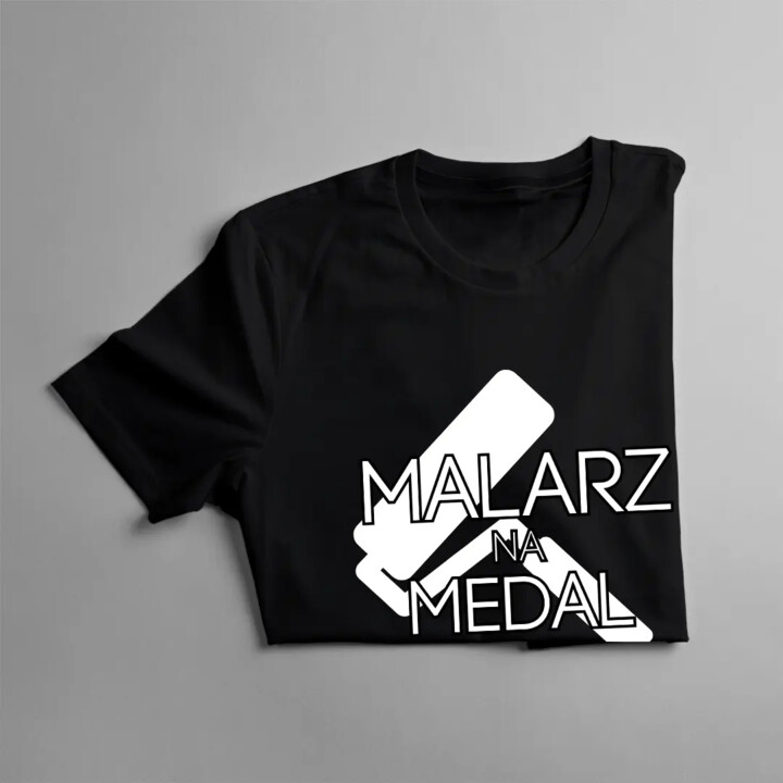 Malarz na medal - męska koszulka z nadrukiem