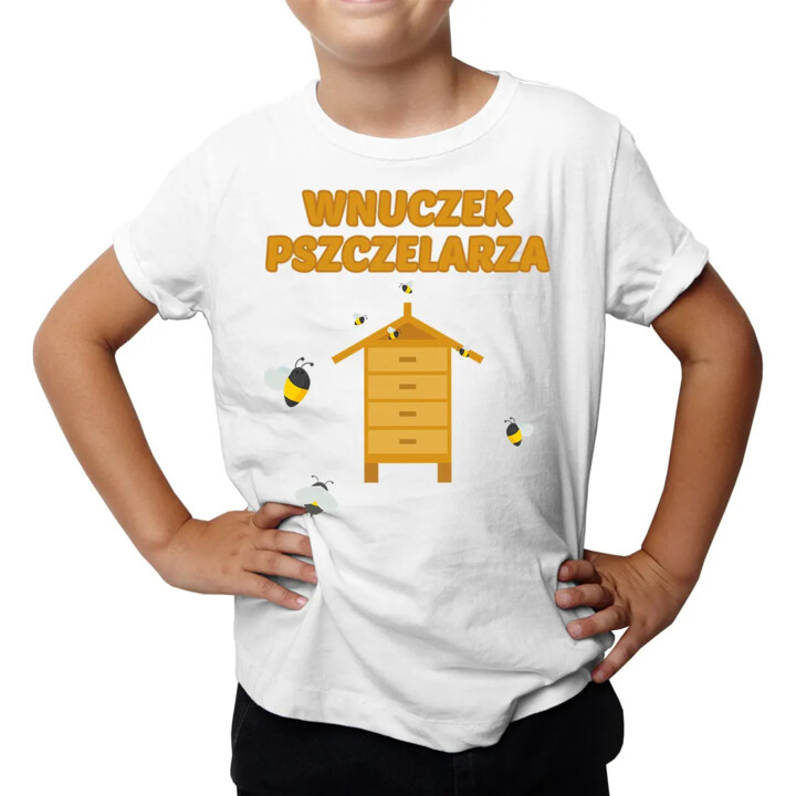 Wnuczek pszczelarza - koszulka dziecięca z nadrukiem