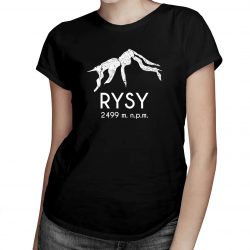 Rysy - damska koszulka z nadrukiem
