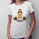 Twarda babka - damska koszulka z nadrukiem
