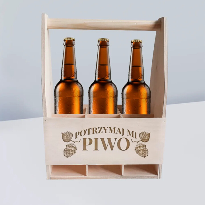 Potrzymaj mi piwo - nosidło na piwo z grawerem na prezent
