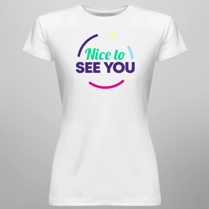 Nice to see you - damska koszulka na prezent