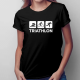 Triathlon - damska koszulka na prezent dla triathlonisty