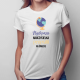 Najlepsza nauczycielka geografii na świecie - damska koszulka na prezent dla nauczycielki