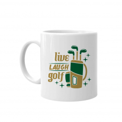 Live, laugh, golf - kubek na prezent dla golfisty