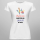 Najlepsza nauczycielka plastyki na świecie - damska koszulka na prezent dla nauczycielki