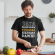 Tata, małżonek, kucharz, bohater + imię - męska koszulka z nadrukiem - produkt personalizowany 