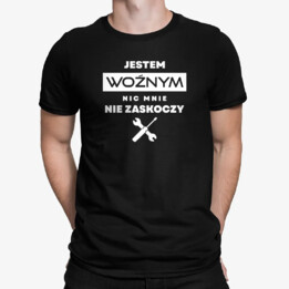 Jestem woźnym, nic mnie nie zaskoczy - męska koszulka na prezent dla woźnego
