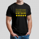 Elektryk na 5 gwiazdek - męska koszulka na prezent