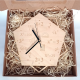 Zegar dla nauczyciela matematyki - drewniany zegar ścienny z grawerem