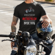 Chociaż kocham jazdę motocyklem - tata - męska koszulka z nadrukiem