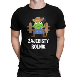 Żajebisty rolnik - męska koszulka na prezent dla rolnika