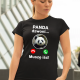 Panda dzwoni, muszę iść - damska koszulka na prezent dla pracownika zoo