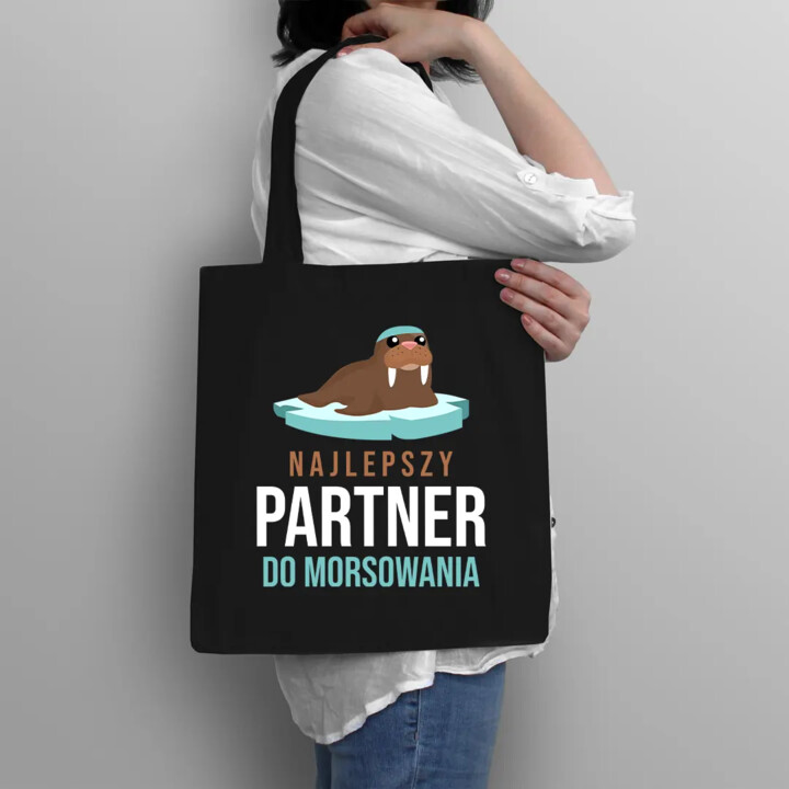 Najlepszy partner do morsowania - czarna torba na prezent