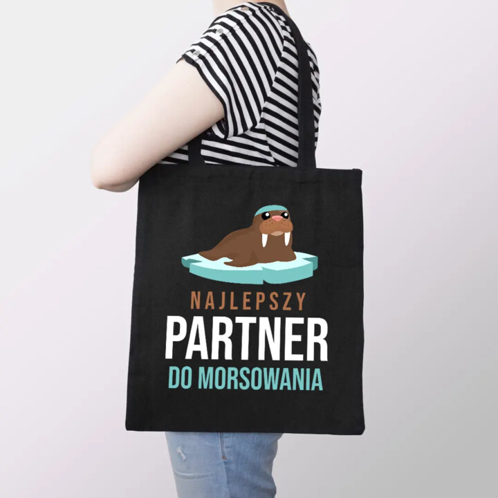 Najlepszy partner do morsowania - czarna torba na prezent
