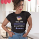 Produkt personalizowany - Mama, żona, nauczycielka - damska koszulka na prezent dla nauczycielki