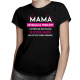 Mama rozwiązuje problemy - damska koszulka na prezent dla mamy
