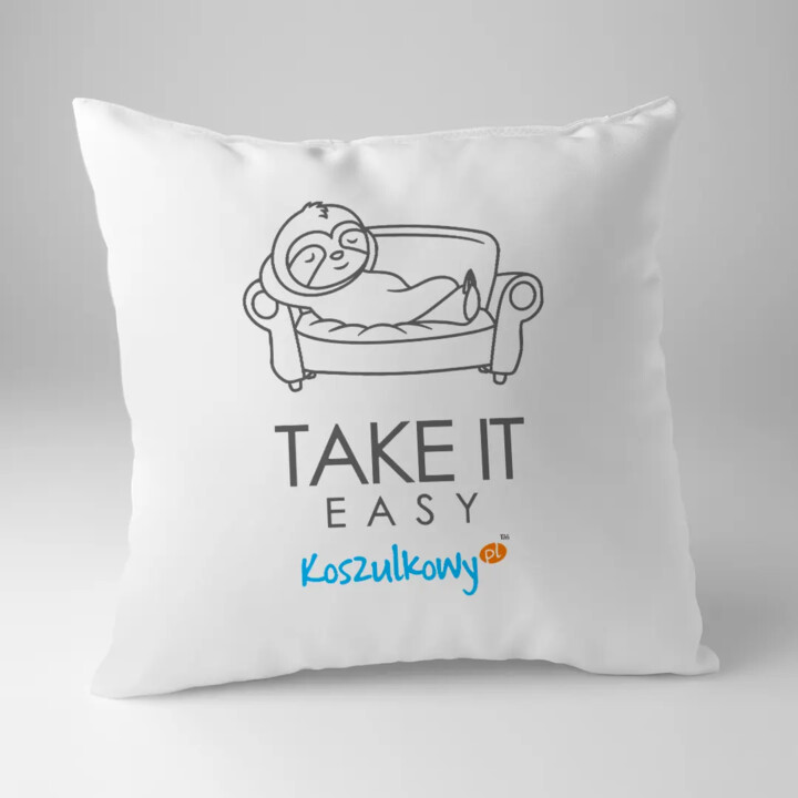 Take it easy - poduszka na prezent