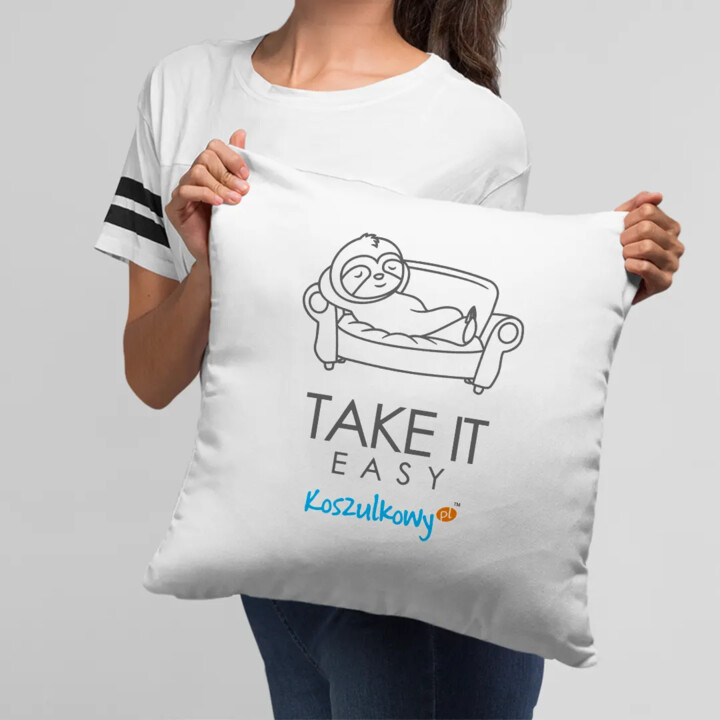 Take it easy - poduszka na prezent