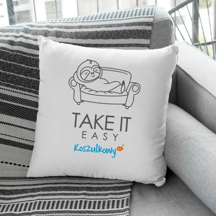 Take it easy - poduszka na prezent