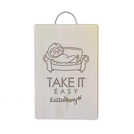 Take it easy - drewniana deska na prezent