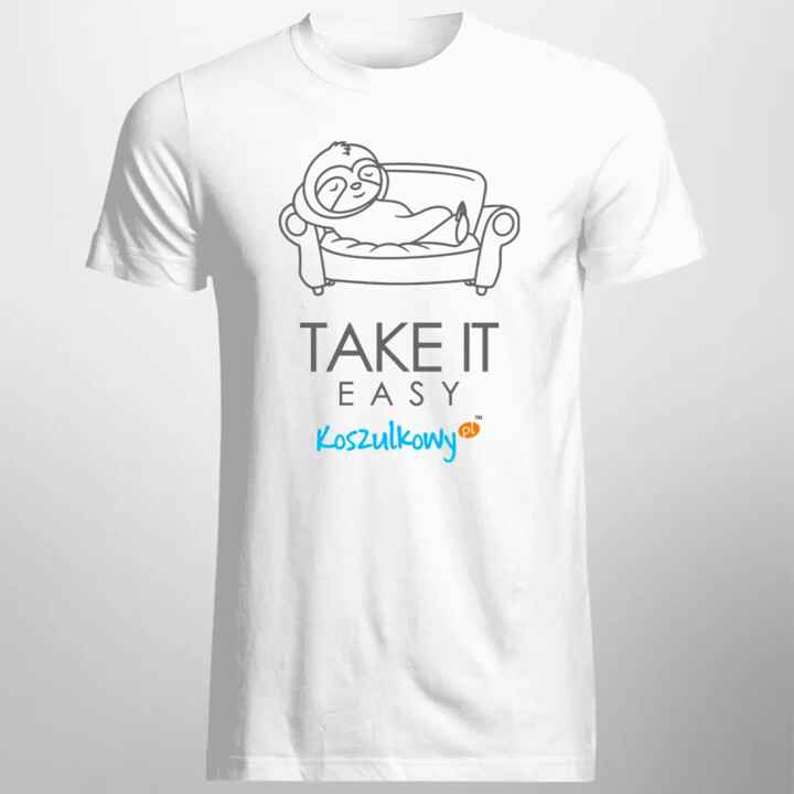 Take it easy - męska koszulka na prezent