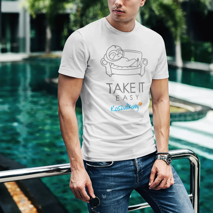 Take it easy - męska koszulka na prezent