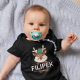 Renifer z imieniem - niemowlęce body na prezent - produkt personalizowany