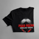 Piłka nożna - tańsza niż terapia - damska koszulka na prezent