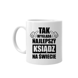 Tak wygląda najlepszy ksiądz na świecie - męska koszulka z nadrukiem