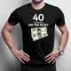 40 to wcale nie tak dużo - męska koszulka na prezent