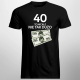 40 to wcale nie tak dużo - męska koszulka na prezent