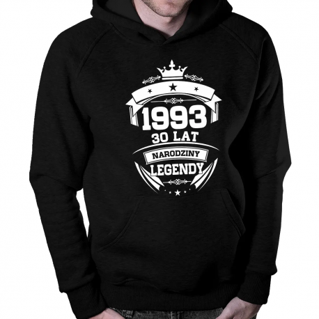 1993 Narodziny legendy 30 lat - męska bluza na prezent