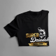 Super Dziadek Urodzony Wędkarz - męska koszulka na prezent