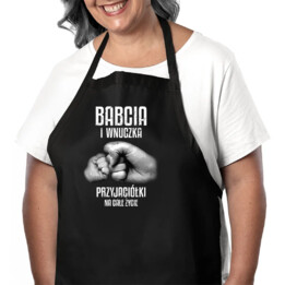 Babcia i wnuczka - przyjaciółki na całe życie - fartuch na prezent dla babci