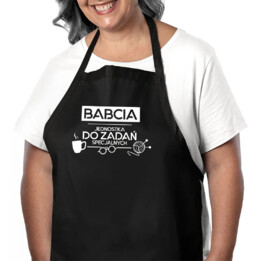 Babcia - jednostka do zadań specjalnych - fartuch na prezent dla babci