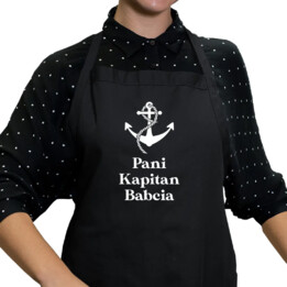 Pani Kapitan Babcia - fartuch z nadrukiem