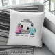 Drużyna babci i dziadka - poduszka na prezent dla babci i dziadka - produkt personalizowany