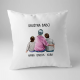 Drużyna babci - poduszka na prezent dla babci i dziadka - produkt personalizowany