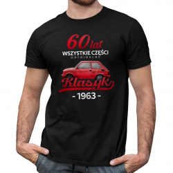 60 Lat Wszystkie części oryginalne Klasyk od 1963 - męska koszulka na prezent