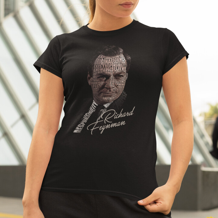 Richard Feynman - damska koszulka na prezent