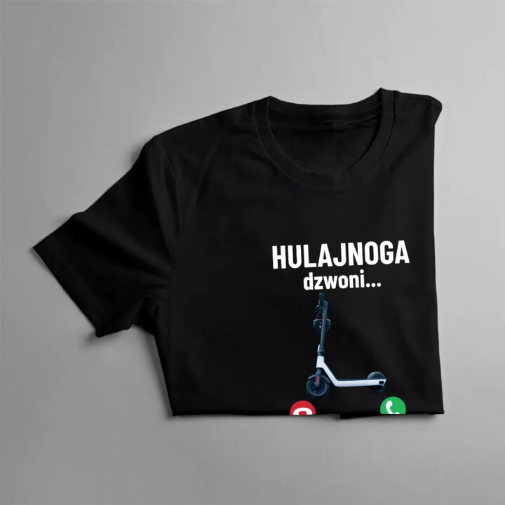 Hulajnoga dzwoni - muszę iść - damska koszulka na prezent