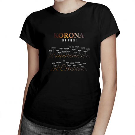 Korona Gór Polski v2 - damska koszulka na prezent