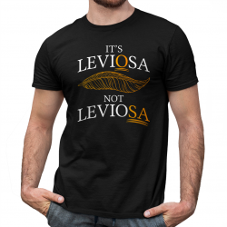 It's leviosa not leviosa - męska koszulka z nadrukiem