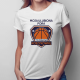 Moja ulubiona pora to: pora na koszykówkę - damska koszulka na prezent