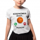 Koszykówka dzwoni, muszę iść (wersja 2) - dziecięca koszulka na prezent